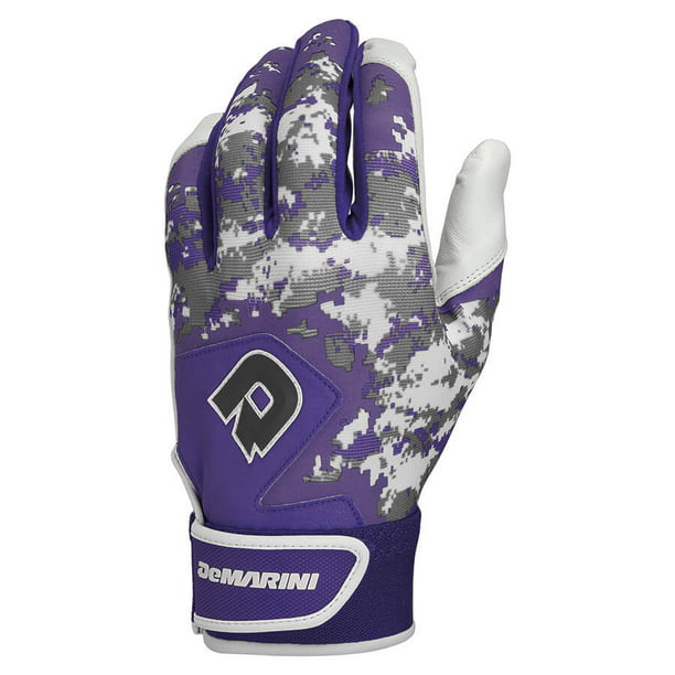 Reebok Performance Adult Large Batting Gloves Custom #21 White/Purple 